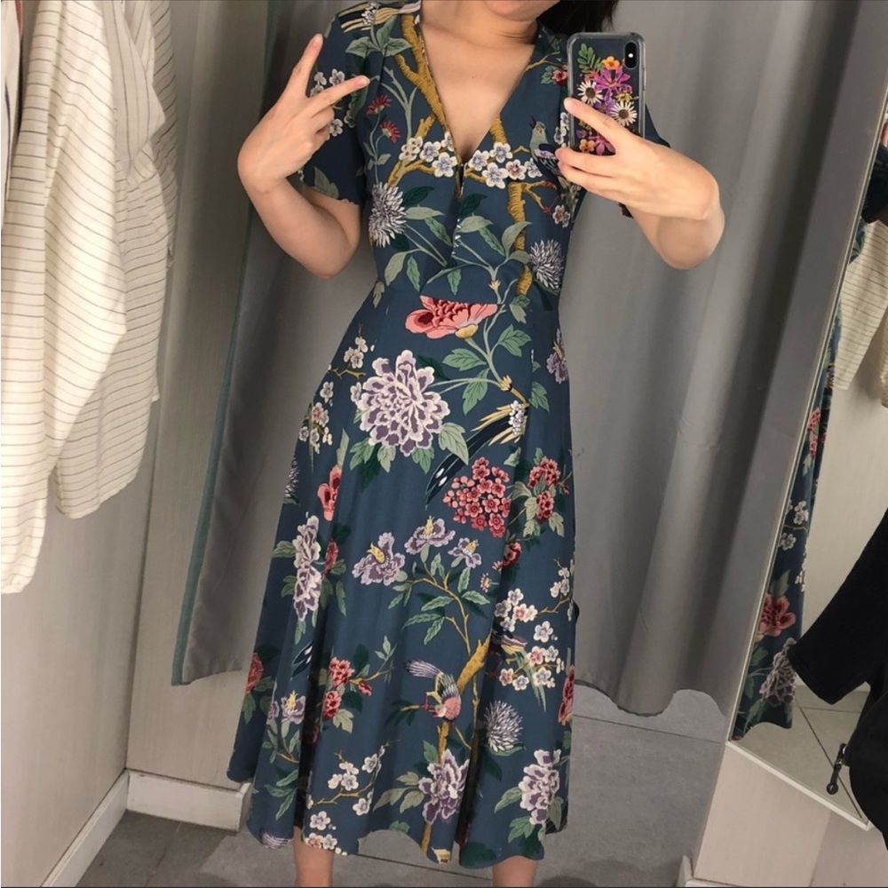 H&M Floral and Bird dress